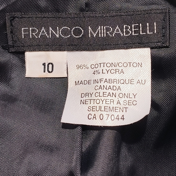 Franco Mirabelli Women's 10 Gray Blazer Jacket - Picture 9 of 9